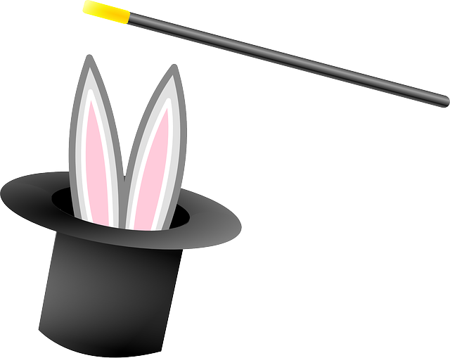 magician hat and wand