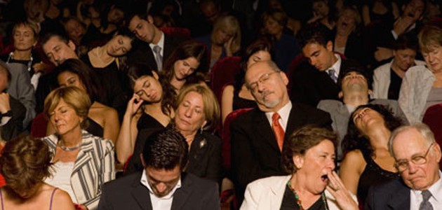 Bored audience