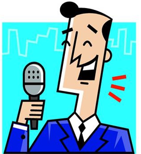 iage of a man with a microphone